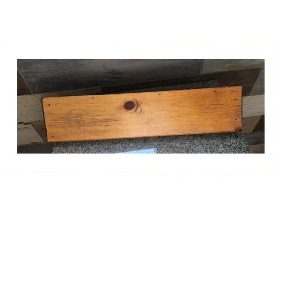 Solid Wood Shelf Southwestern Coyote Cutout  Two Pegs 23" Wide - Picture 6 of 6